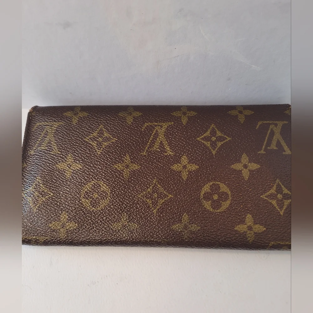 LOUIS VUITTON Monogram Leather Long Wallet